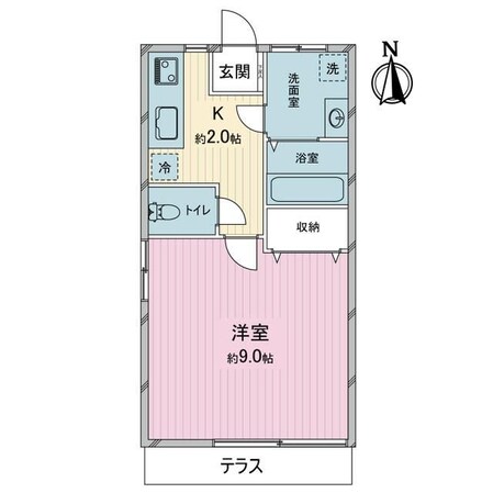 シティハイム久米川の物件間取画像